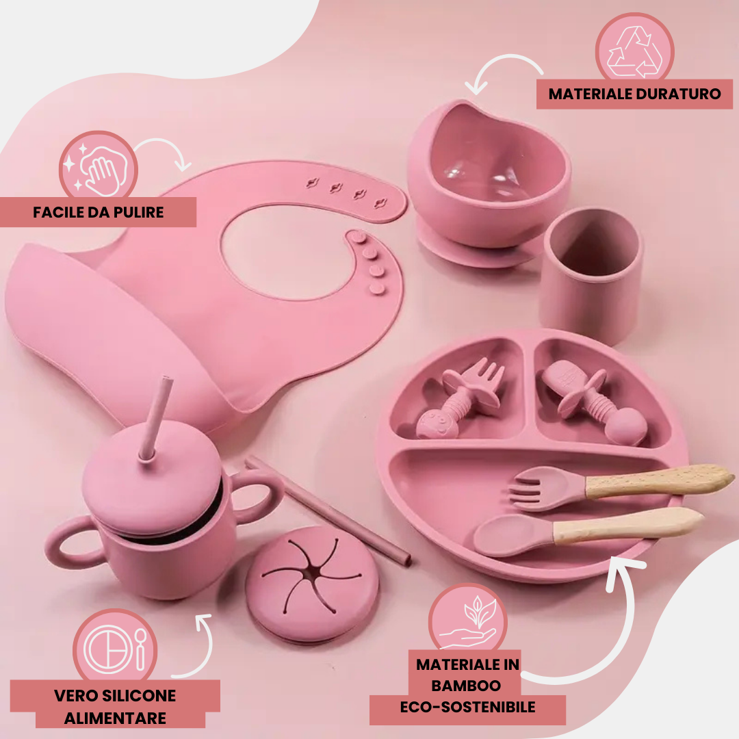 SET PAPPA en SILICONE – 9 Pièces