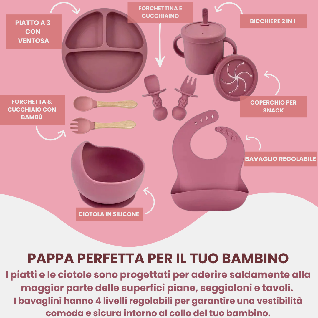 SET PAPPA en SILICONE – 9 Pièces